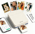 Nelko PP01 Photo Printer, 2x3 Portable Photo Printer, Mini Printer, Creamy by NELKO