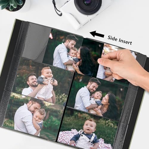 Photo Album 4x6 Pictures 300 Pockets Linen Cover White - Image 5