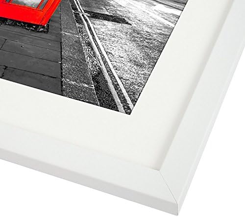 Americanflat 11x14 Picture Frame with Shatter-Resistant Glass - Use as 8x10 Frame with Mat or Display 11x14 Photo Without Mat - Signature Collection - Picture Frames for Wall Display - White - Image 6