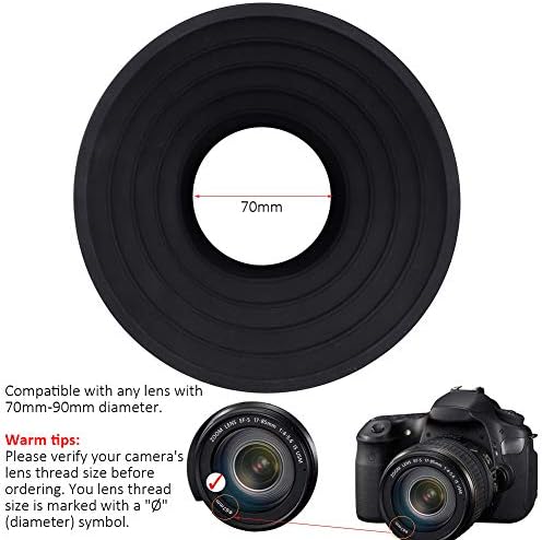 Easy Hood Lens Hood for Nikon Canon Pentax Sony 70-90mm Camera Lens(70mm) - Image 7