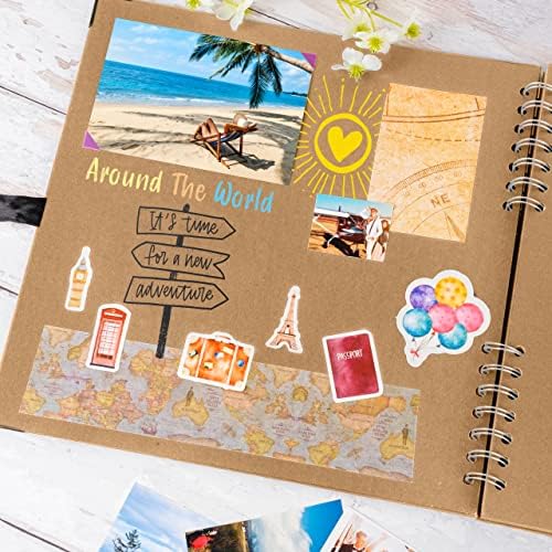 Scrapbook Album, 80 Pages, 11 x 11 Inch, Brown Photo Album, Scrap Book - Image 6