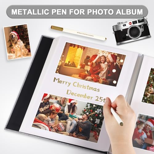 Photo Album Self Adhesive Pages Large 13.2x12.8 Orange 60 Pages - Image 4