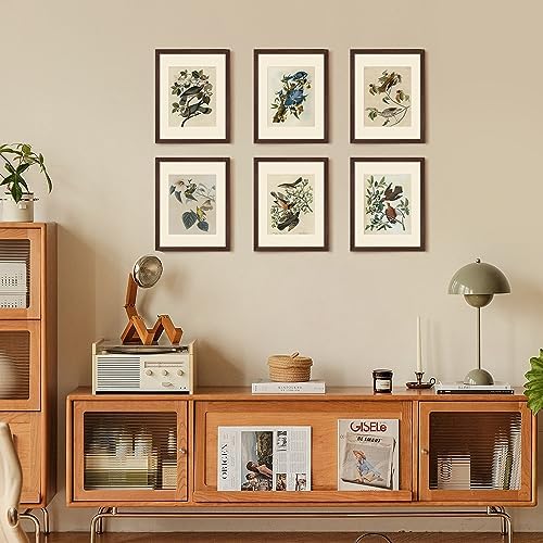 upsimples 11x14 Picture Frame, Gallery Wall Frames Set of 5, Brown - Image 2