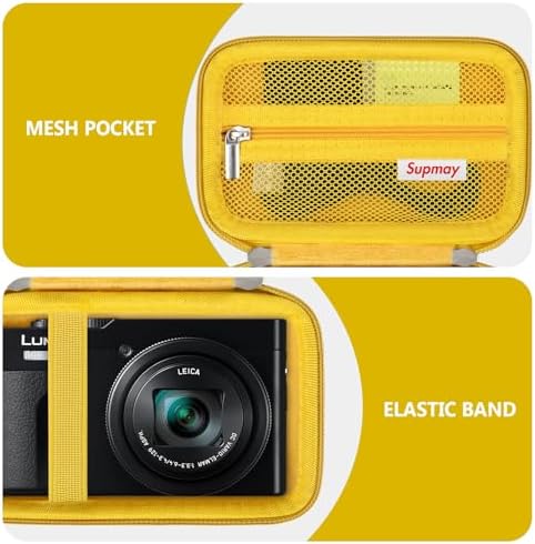 Camera Case for Panasonic LUMIX ZS99 / ZS300 Digital Camera, Yellow - Image 4