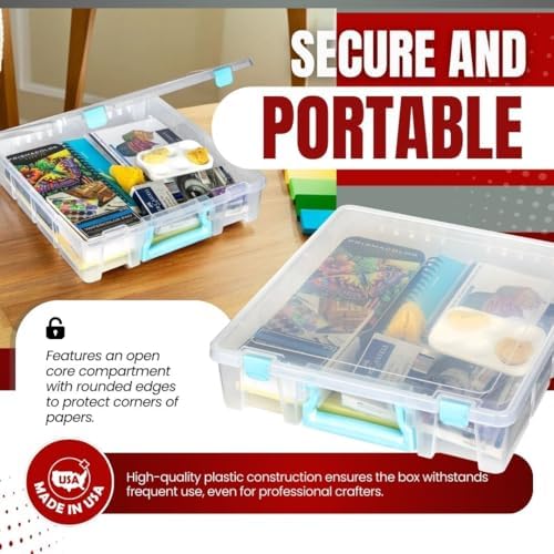 ArtBin Super Satchel 1-Compartment Craft Storage Box, Clear - Image 5