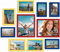 Vittanly 10 Pack Gallery Wall Frame Set, Red, Yellow, Blue by Vittanly