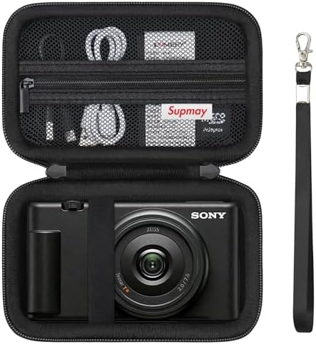 Hard Travel Case for Sony ZV-1, ZV-1F, ZV-1 II Digital Camera, Black by Supmay