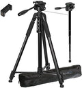 Ravelli APLT6M 72" Light Weight Aluminum Tripod/Monopod, with Carrying Bag and Universal Smartphone Mount Adapter by Ravelli