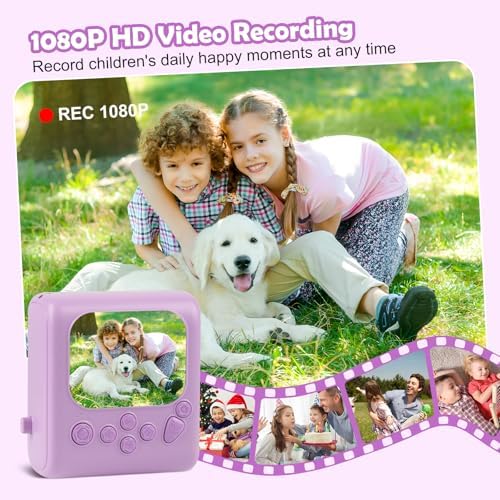 Kids Instant Print Camera for Ages 3-12, 1080P HD Camera with 32GB Card - Image 3