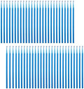 100 Pack Phone Charge Port Cleaning Tool kit,Bendable Mini Soft Round Brushes Cleaner Compatible with iPhone 11 Pro Speaker Tablet Camera Laptop Computer Smartphone, Blue by ACKLLR