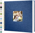 8 x 8 Inch Scrapbook Photo Album Linen Cover Hardcover Kraft Memory Book by Unknown