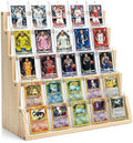 5 Tier Wooden Card Display Stand Holds 20-25 PSA BGS SGC Graded Sports Card by Unknown