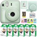 Fujifilm Instax Mini 12 Instant Camera Bundle with Fujifilm Instax Mini Instant Film Value Pack (60 Sheets) with Accessories Including Protective Case, Strap, Photo Album (Mint Green) by FUJIFILM