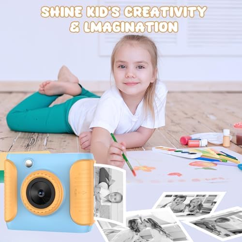 Kids Instant Print Camera,Christmas Birthday Gifts for Girls and Boys,1080P HD Video Digital Kids Camera with Print Paper&32G Card,Toddler Toy for 3-14 Years Old (Blue) - Image 7