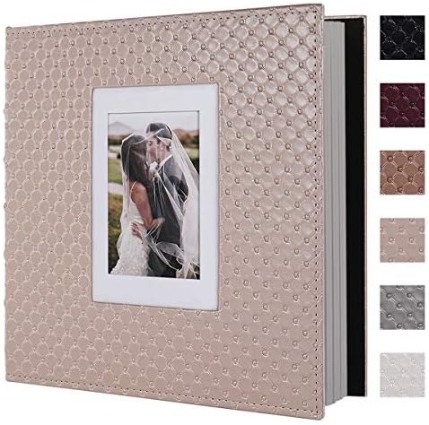 RECUTMS Self Adhesive Photo Album, 60 Pages Magnetic Scrapbook Album by RECUTMS
