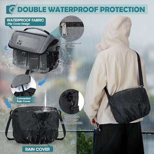 RAINSMORE Camera Bag, DSLR SLR Mirrorless Camera Case for Photographer - Image 5