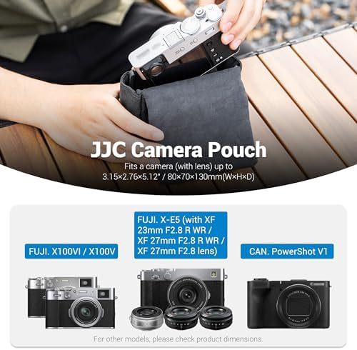 Compact Camera Case for Fuji X100VI X-E5+23/27mm PowerShot V1 Oxford - Image 5