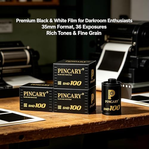 Printmaker Choice — Pincary 35mm Film Black and White ISO100 for Portraits and Prints, Scan Friendly Tones, Subtle Highlights, 35 mm Camera, DX 24x36mm, 36EXP - 6Pack - Image 6