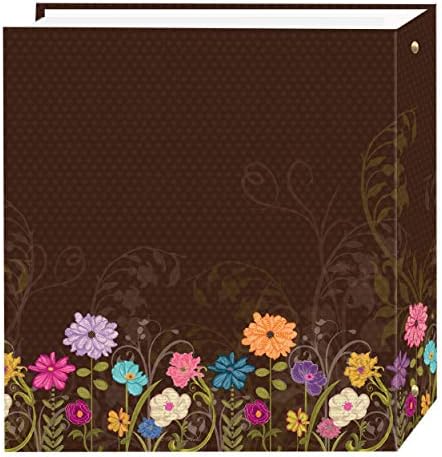 Pioneer Photo Albums TR-100D/CG Magnetic 3-Ring 100 Page Photo Album, Chocolate Garden Design - Image 2