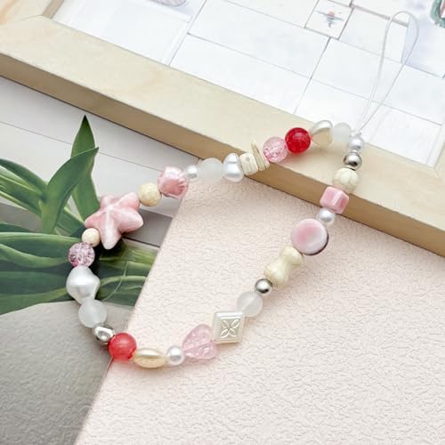 Beaded Camera Wrist Strap Cute Digital Camera Charm Lanyard Phone Chain Keychain Beaded Phone Lanyard Bag Charm by MOTOFITOOL