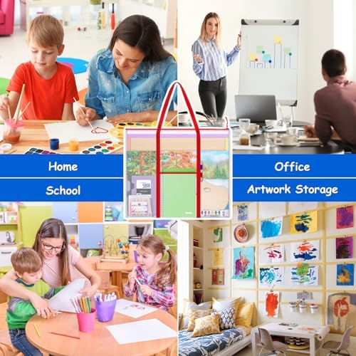 ZKOO Bulletin Board Poster Storage, Extra-Large Storage Chart Art Portfolio Bag 30 x 25 Inchs, Bulletin Board Sheet Organization for Bulletin Boards, Scrapbooks, Keepsake and Poster (30" X 25") - Image 4
