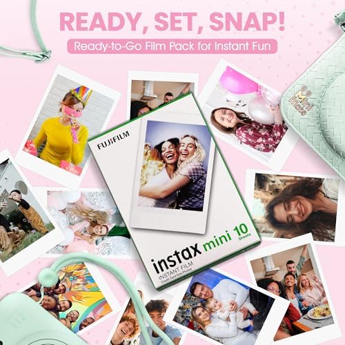 Fujifilm Instax Mini 12 Instant Camera Mint Green + Minimate Custom Designed Case + Fuji Instax Film 10 Sheets & Photo Album - Image 5