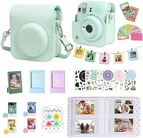 Mini Kit for Fujifilm Instax Mini 12 Instant Camera, Mint Green by wogozan