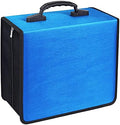 CD/DVD Portable Storage Binder with Handle, 400‑Capacity,(Blue) by Bivisen