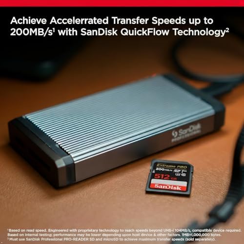 SANDISK 512GB Extreme PRO SDXC UHS-I Memory Card - C10, U3, V30, 4K UHD, SD Card - SDSDXXD-512G-GN4IN - Image 2