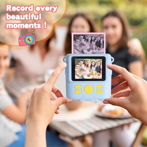 12 Rolls Kids Instant Camera Thermal Print Paper Refill - 3 Colors (Pink, Blue, Yellow) Compatible with Most Children Instant Print Cameras - Paper Only - Image 6