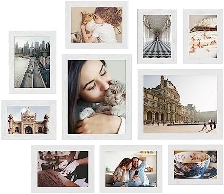 SONGMICS Collage Picture Frames, Set of 10, MDF, Glass, Paper by Unknown