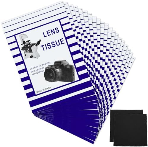 Outus 1000 Pcs Lens Cleaning Paper with 2 Cloths Camera Optics Wipe Booklet by Outus