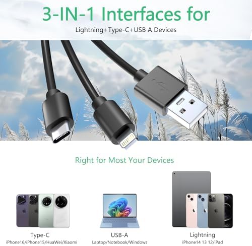 Memory Stick Pro Duo Adapter - 4 in 1 SD/TF/MS/XD Card Reader for iPhone 16/15/14/iPad/PC/Android/MAC, Lightning/USB-C/USB-A Multi Memory Card Reader Digital Camera Adapter for Sony Cybershot SD Card - Image 3