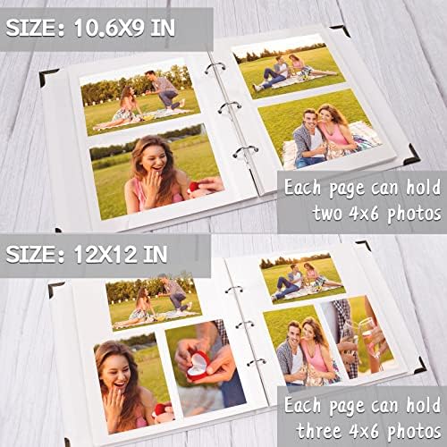 Vienrose 3-Ring Self-Adhesive Photo Album 9x10.6 In, 40 Pages, Skyblue - Image 4