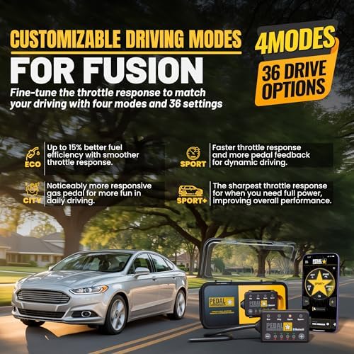 PEDAL COMMANDER for Ford Fusion 2011-2020 Throttle Response Controller - 36 Driving Settings, Anti-Theft, App Control, Throttle Controller Performance Parts, Fusion Accessories - Image 4