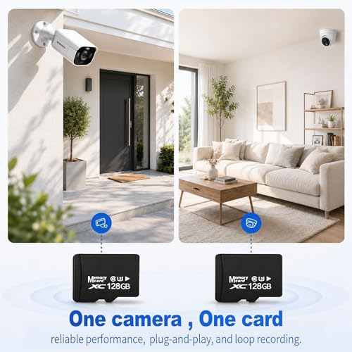 2-Pack 128GB Micro SD Card for Dashcam & Security Cam U3 V30 A1 - Image 3