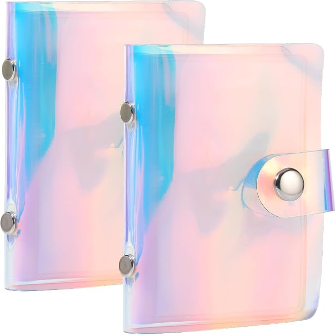 2 Pack 3x4in Polaroid Picture Album Instax Mini Photo Album 36 Pockets Colorful Rectangle PVC Plastic Wallet Small Book Holder Sets for 3 Inch Pictures Photos Photocard Holder Storage by SOFPLATE
