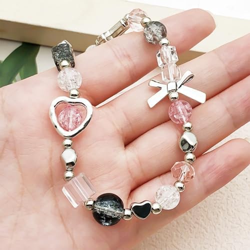 Beaded Camera Wrist Strap Cute Digital Camera Charm Lanyard Phone Chain Keychain Beaded Phone Lanyard Bag Charm - Image 3