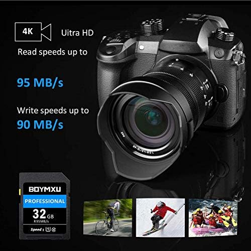 32GB Memory Card, BOYMXU Professional 1000 x Class 10 UHS-I U3 Card Compatible Computer Cameras and Camcorders, 32gb Card Up to 95MB/s, Blue/Black - Image 2