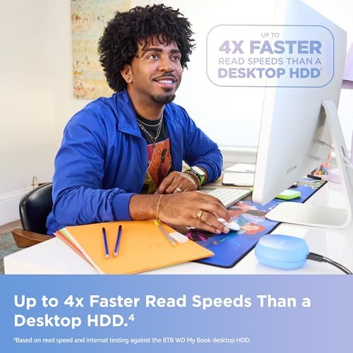 SANDISK 4TB Creator Desk Drive - Up to 1000MB/s, for Laptops and Computers, USB-C, USB 3.2 Gen 2, External Desktop SSD, 1 Month of Adobe Creative Cloud Included - SDSSDT40C-4T00-N25 - Image 3