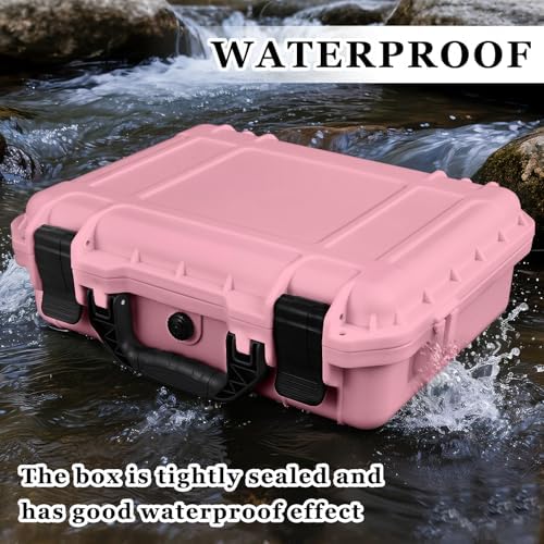 Relaxweex 16.3 x 12.4 x 6.5 Inch Hard Case, Grid Shell, Pink - Image 5