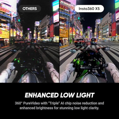 Insta360 X5 Replacement Lens Bundle - Waterproof 8K 360° Action Camera, Leading Low Light, Invisible Selfie Stick Effect, Rugged & Replaceable Lens, 3-Hour Battery, Clear Audio, Stabilization - Image 3