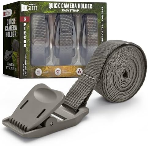 The...Cam Quick Camera Holder EasyStrap-3, Premium 3 Pack Trail Camera Straps,Game Camera Strap,Tree Belts,Durable Nylon Fiber,Hunting Gifts for Men, Hunting Utility Strap for Hanging Trail Cameras by Unknown