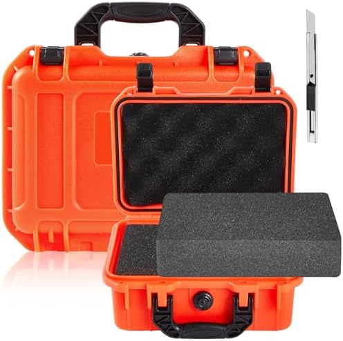 Relaxweex 22.4 x 16.1 x 10.2 Inch Hard Case, Grid Shell, Reddish Orange by Relaxweex