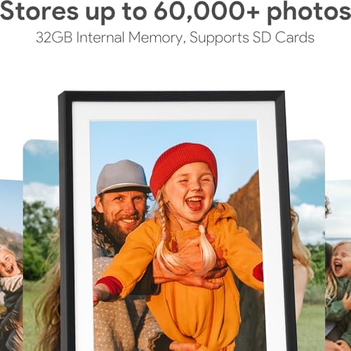 Euphro 10.1'' Digital Picture Frame with 32GB Storage, Digital Photo Frame with 1280x800 IPS Touch Screen, Share Photos/Videos and Send Best Wishes via Free App - Image 4