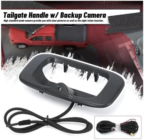 Reversing Camera Kit for GMC for Sierra 1500 2500 for 3500HD 99-07 Tailgate Handle Rear View W/Backup Camera 15228539 15046512 - Image 4