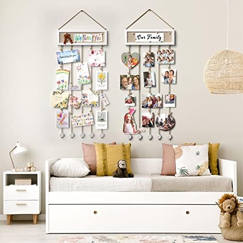 Bikoney Collage Picture Frame with Bulletin Board Photo Display - White - Image 5