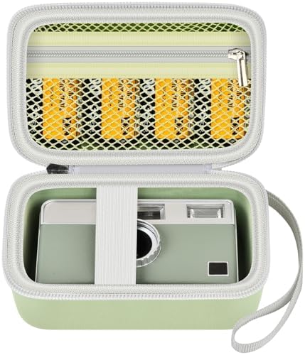 Digital Camera Case Compatible with KODAK EKTAR H35 H35N Half Frame Film Camera, Storage Holder Organizer for Kodak Ultra F9 M35 M38 Paper Shoot kamera, 35mm Film Rolls (Box Only) - Green by Grapsa