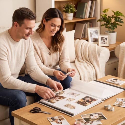 Photo Album Self Adhesive Scrapbook Album, for 4x6, 5x7 & 8x10 Photos - Image 4