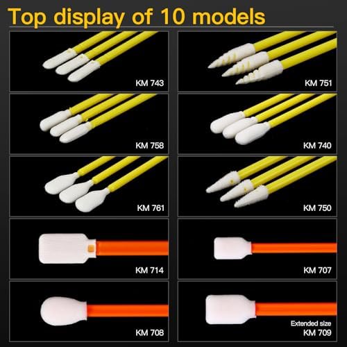 100Pcs 10-Type Variety Microfiber Cleaning Swabs - Image 4
